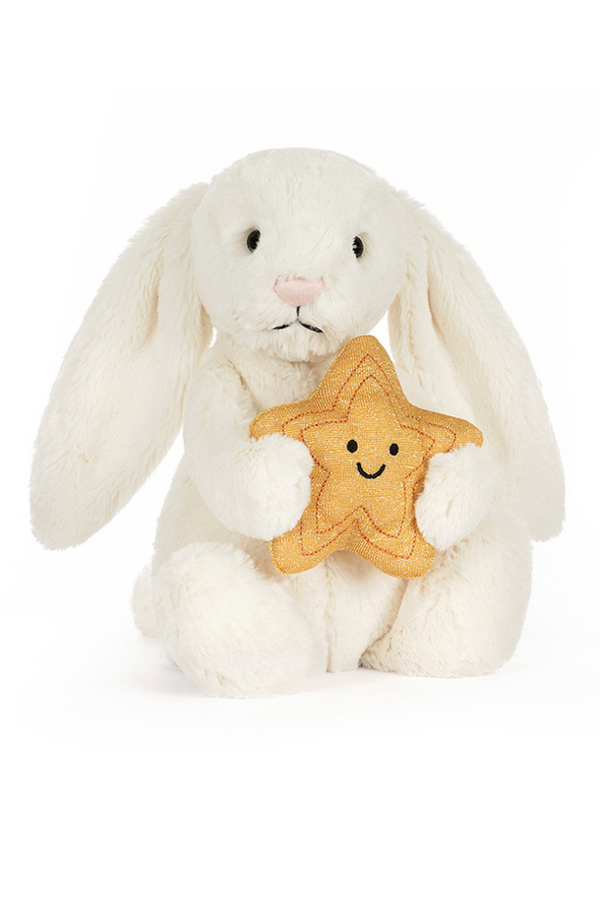 JELLYCAT Bashful Bunny with Star - Cream
