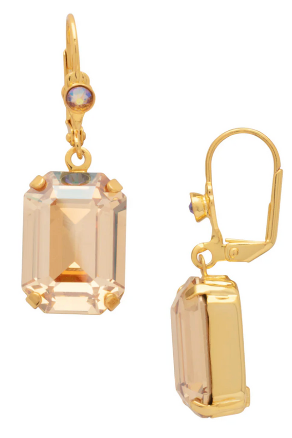 Kathleen Studded Dangle Earring - Chai Latte