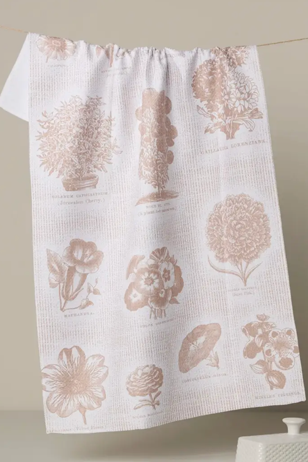 Geometry Kitchen Tea Towel - Floral Glossary