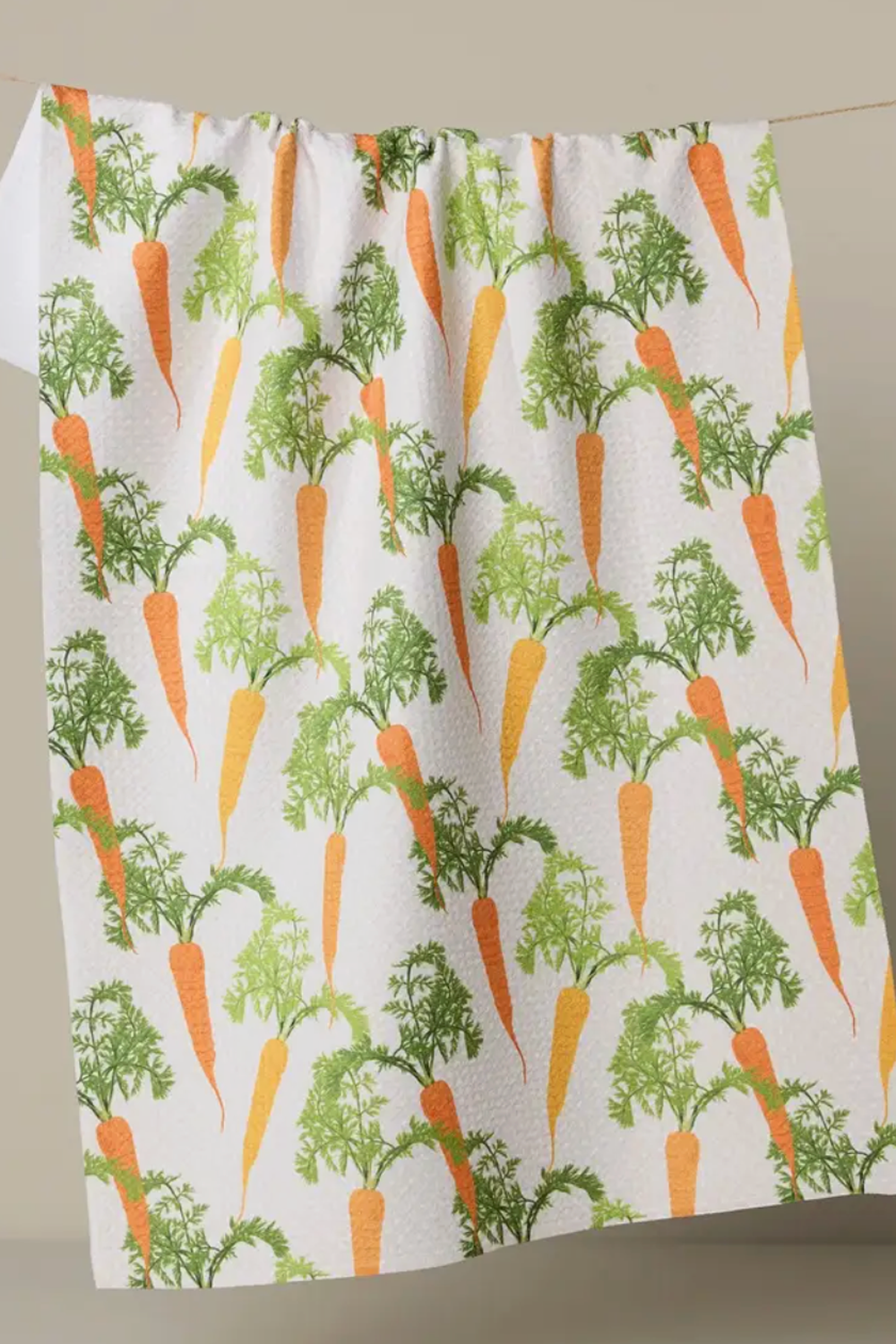 Geometry Kitchen Tea Towel - Happy Carrots
