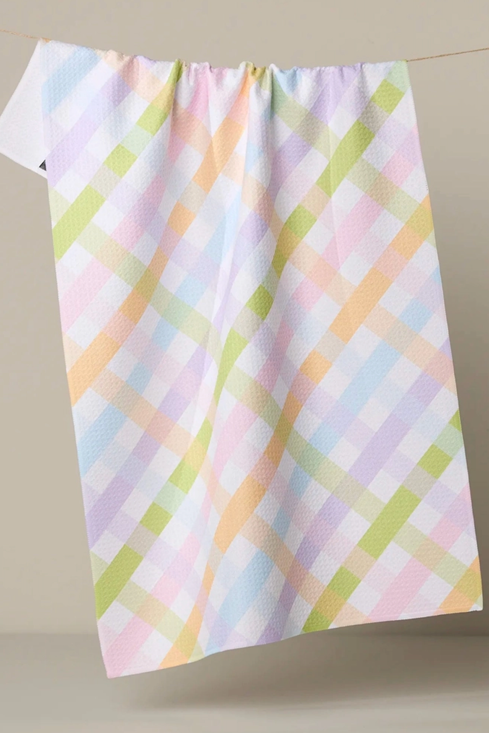 Geometry Kitchen Tea Towel - Spring Basket