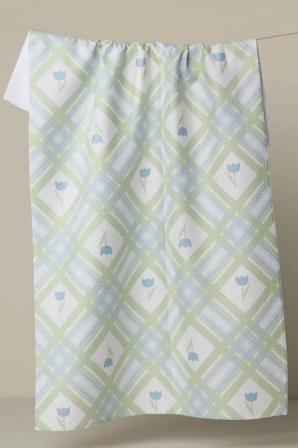 Geometry Kitchen Tea Towel - Tulip Lattice