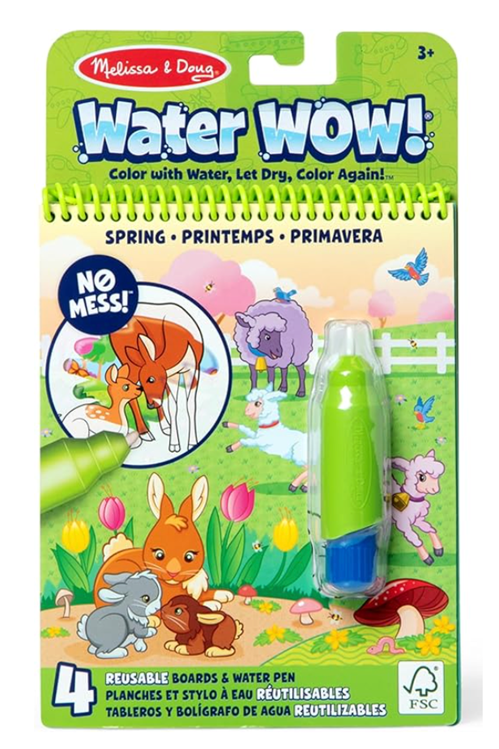 MD Water Wow Coloring Book - Spring