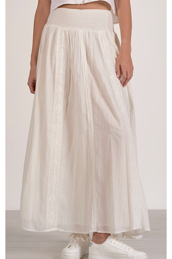Flowy Sunday Maxi Skirt - White