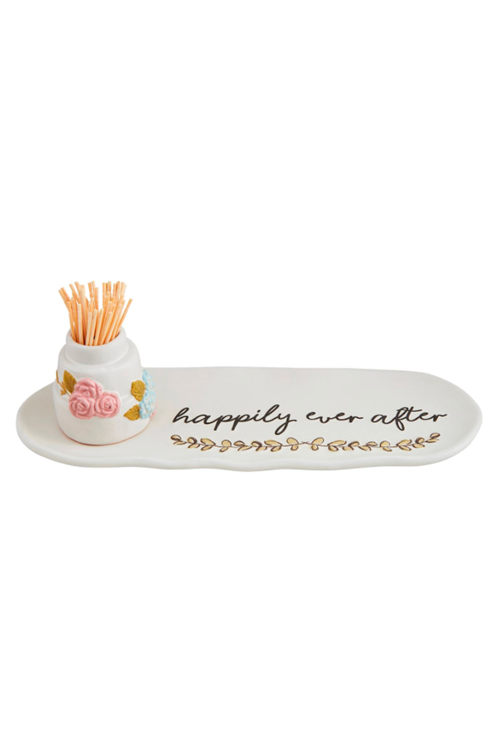 Happily Ever After Wedding Tray & Toothpick Set