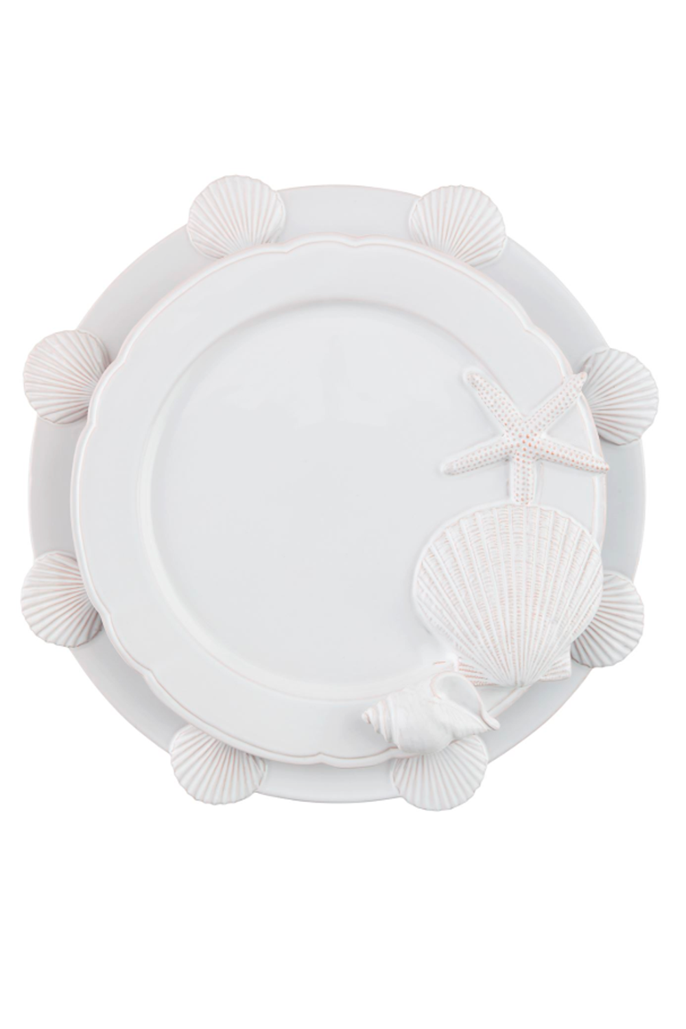 White Shell Nested Platter Set