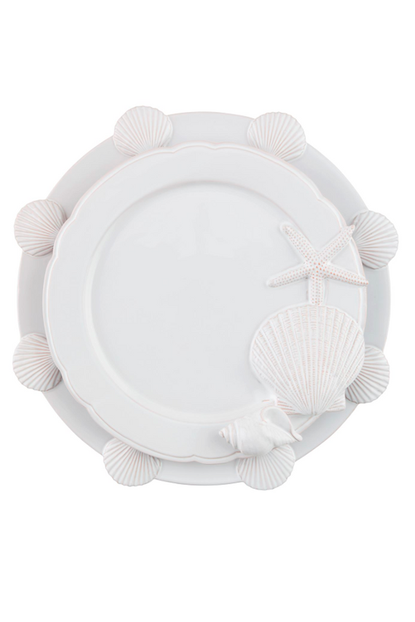 White Shell Nested Platter Set