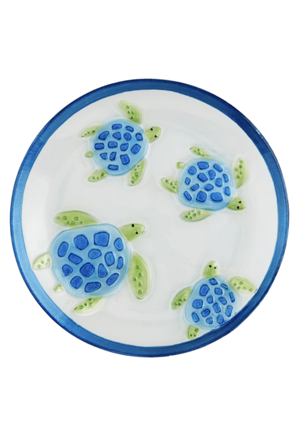 Glass Colorful Sea Turtle Platter
