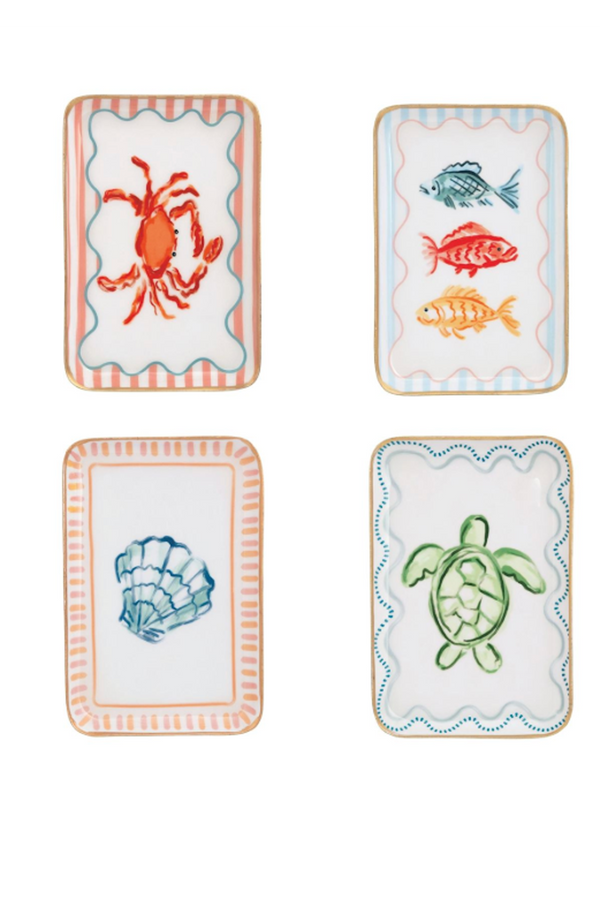 Sealife Enamel Trinket Tray