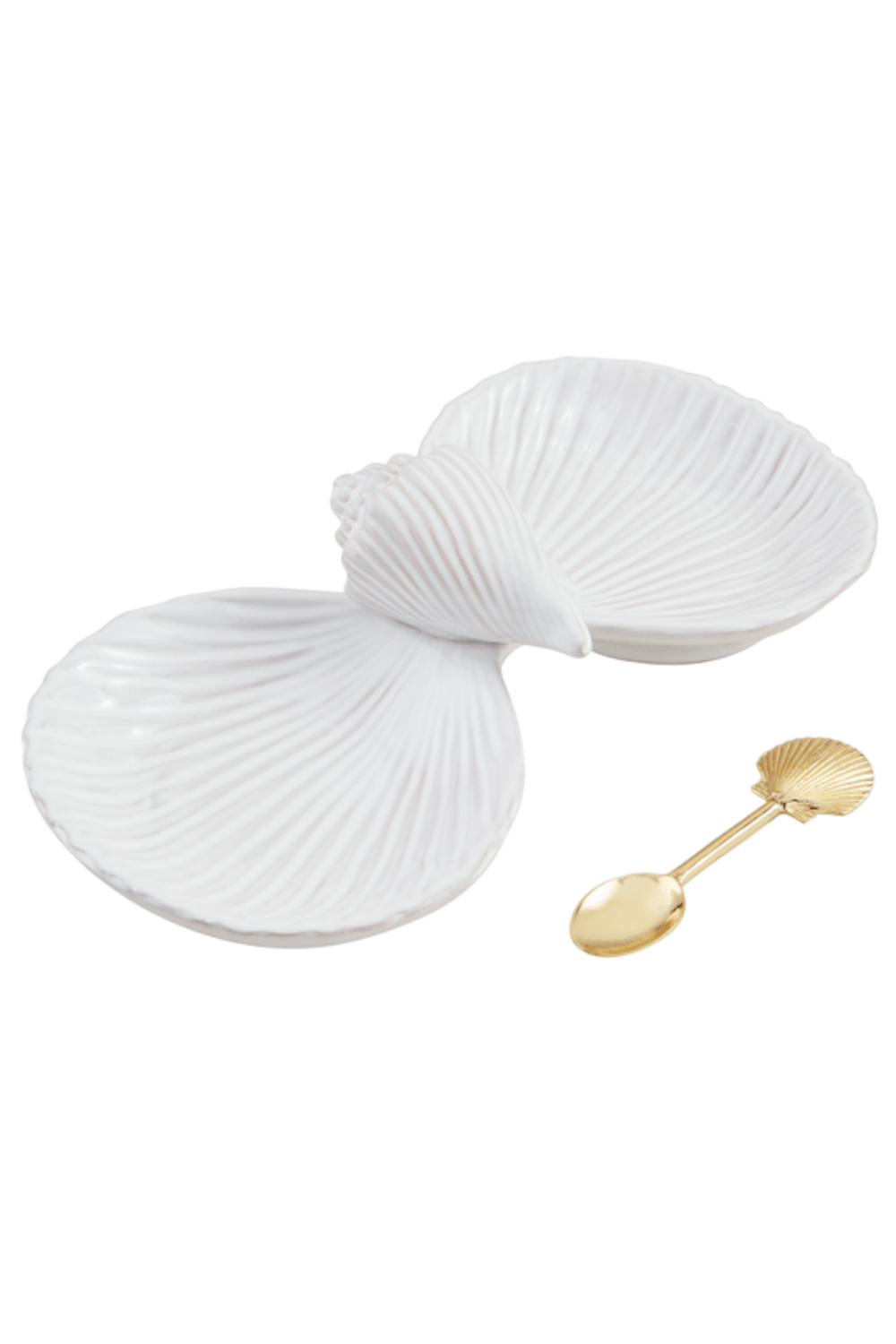 Shell Double Tidbit Dip Set