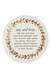 Mr & Mrs Blessing Plate