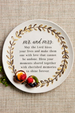 Mr & Mrs Blessing Plate