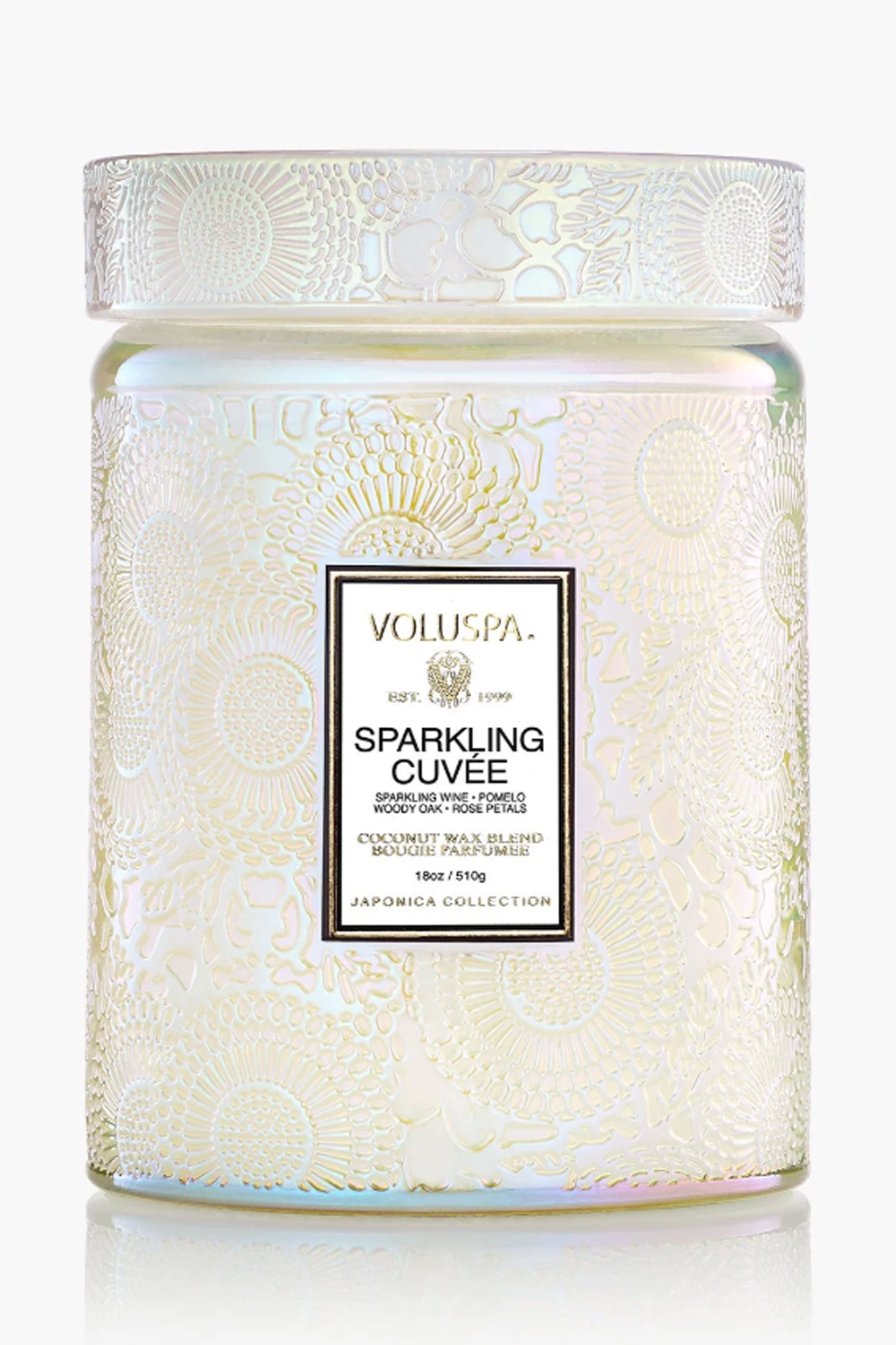 Voluspa Large Glass Jar Candle - Sparkling Cuvee