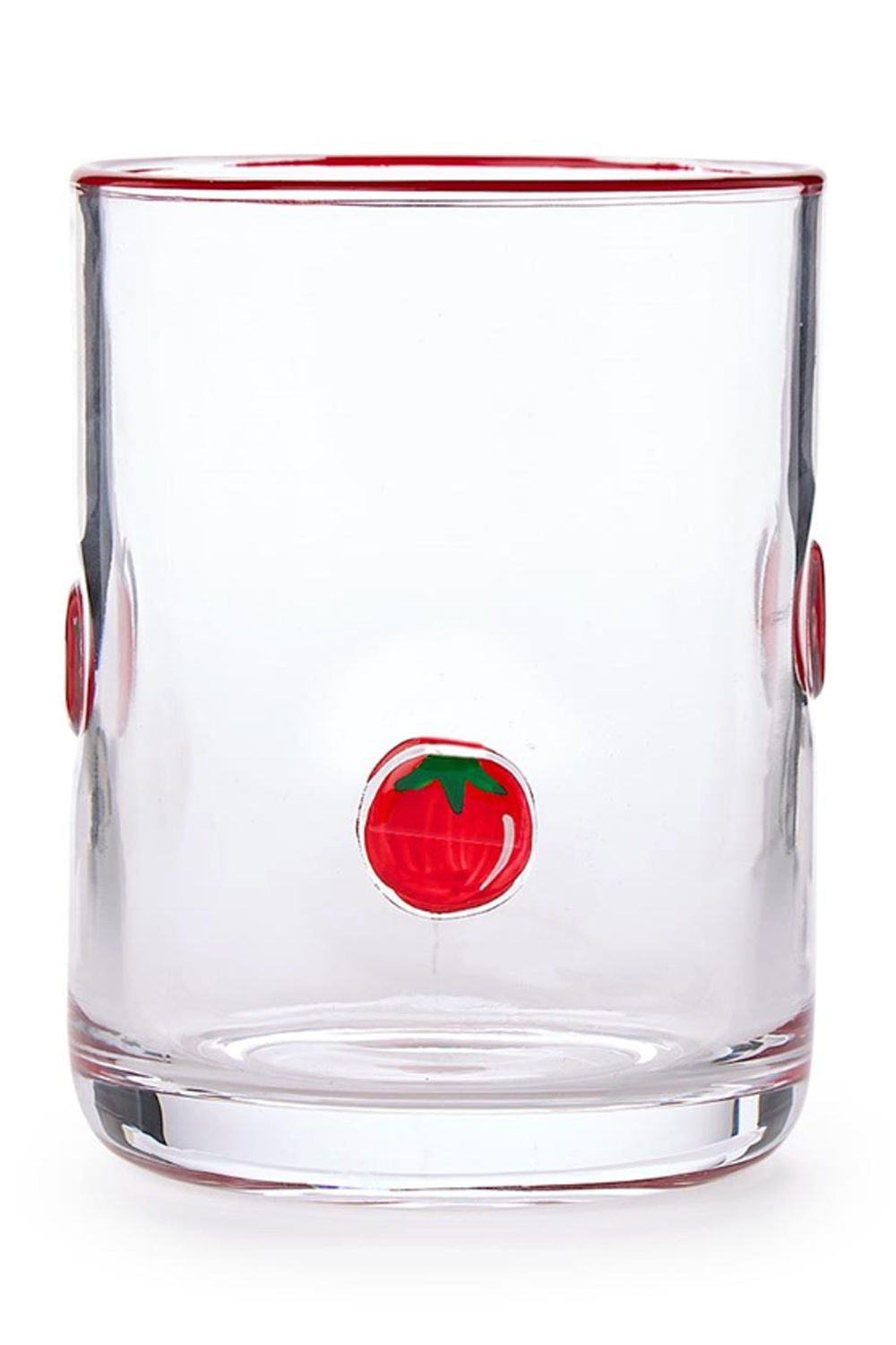Double Old Fashion Glass - Tomato