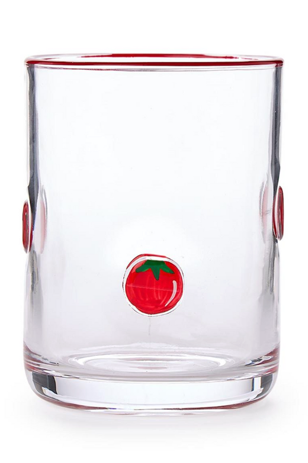 Double Old Fashion Glass - Tomato