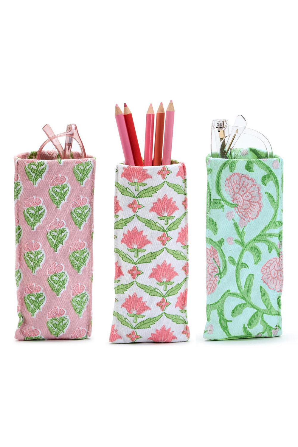 Weighted Eyeglass Holder - Floral Block