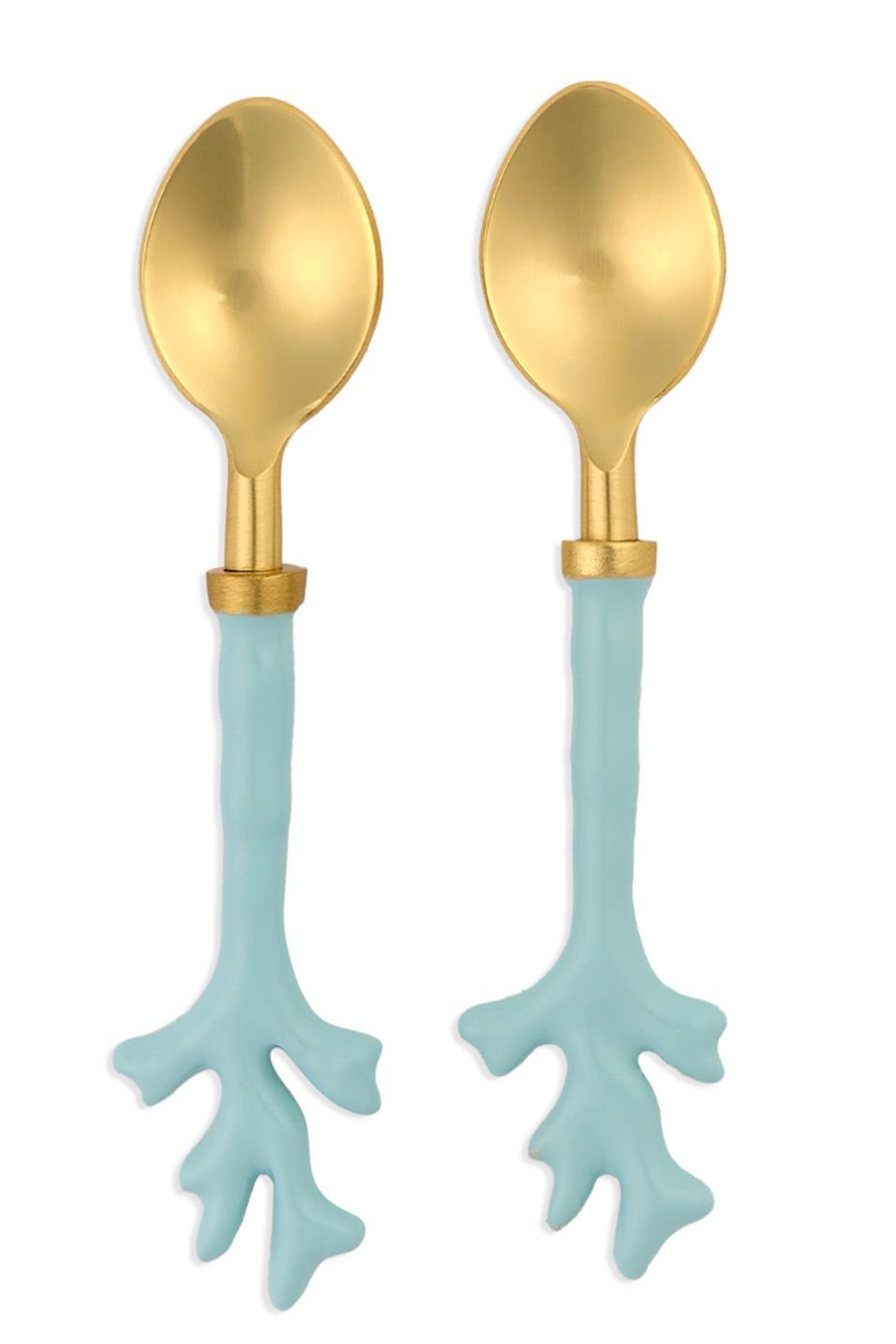 Seafoam Coral Spoons Set of 2