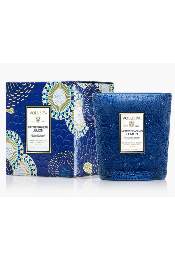 Voluspa Classic Boxed Candle - Mediterranean Lemon