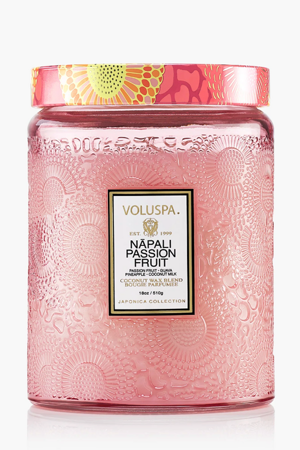 Voluspa Large Glass Jar Candle - Napali Passion Fruit