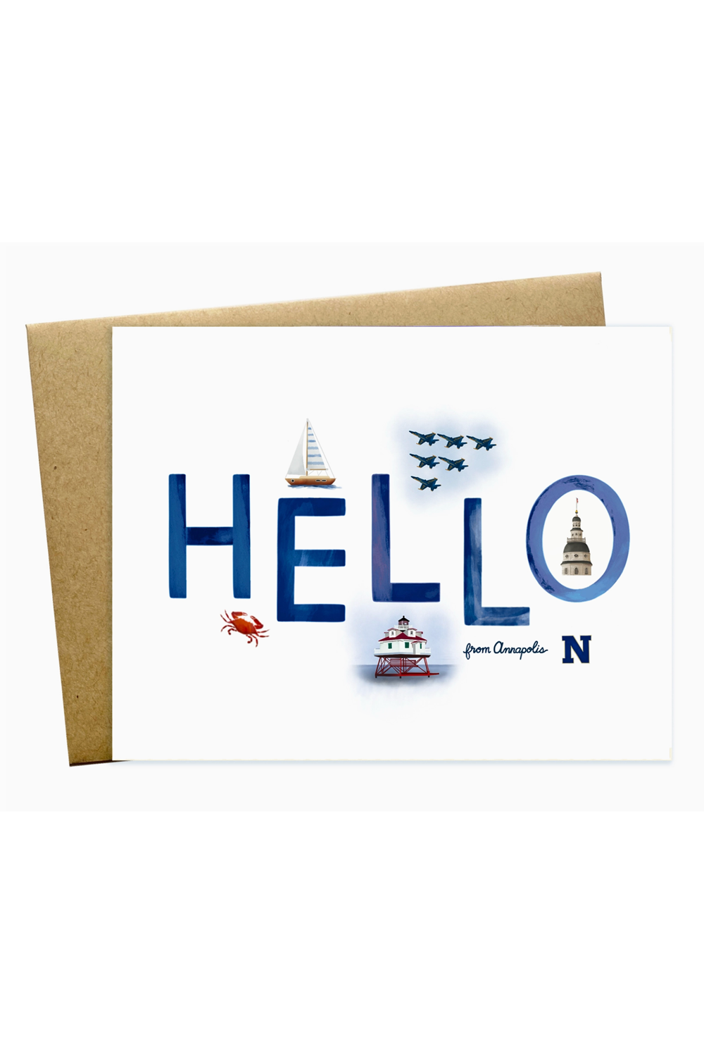 MM Single Card - Hello from Annapolis