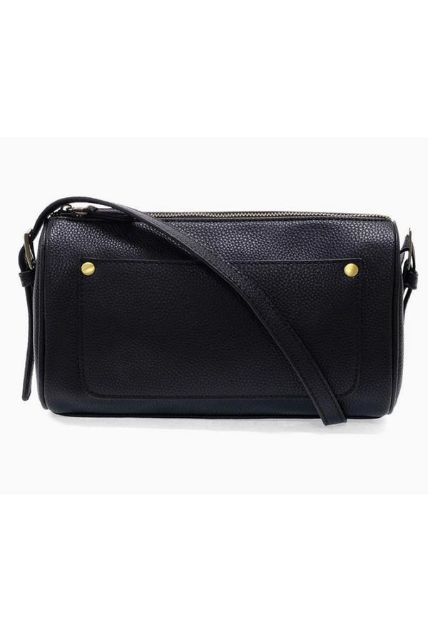 Joy Esme Barrel Shoulder Crossbody Purse - Black