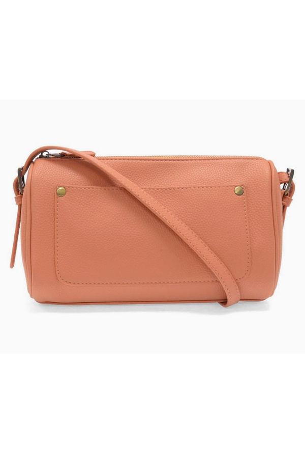 Joy Esme Barrel Shoulder Crossbody Purse - Peach