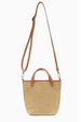Joy Mini Bucket Crossbody Bag - Natural Straw