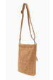 Joy Lazer Cut Eyelet Bucket Crossbody Bag - Black