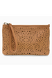 Joy Lazer Cut Quinn Convertible Wristlet / Crossbody Bag - Tan
