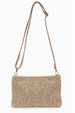 Joy Lazer Cut Quinn Convertible Wristlet / Crossbody Bag - Taupe