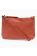 Joy Lovey Top Zip Crossbody - Living Coral