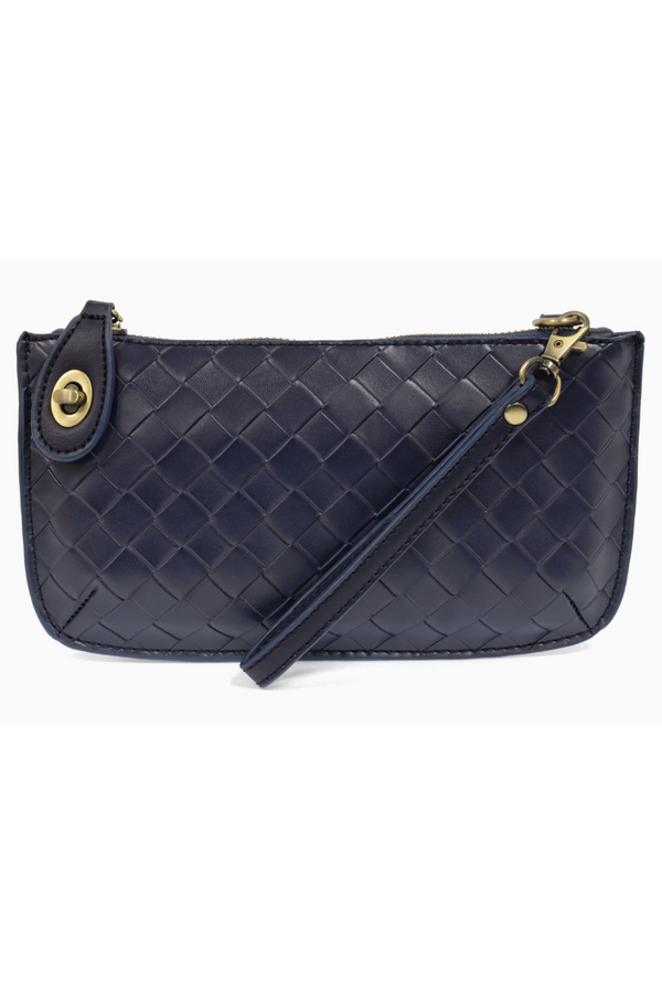 Joy Mini Crossbody Wristlet Clutch - Wide Woven Navy