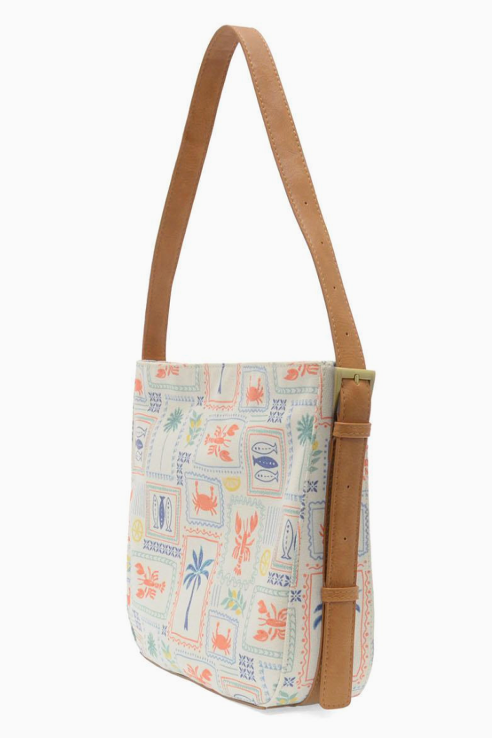 Joy Canvas Hobo Bag - Coastal Charm