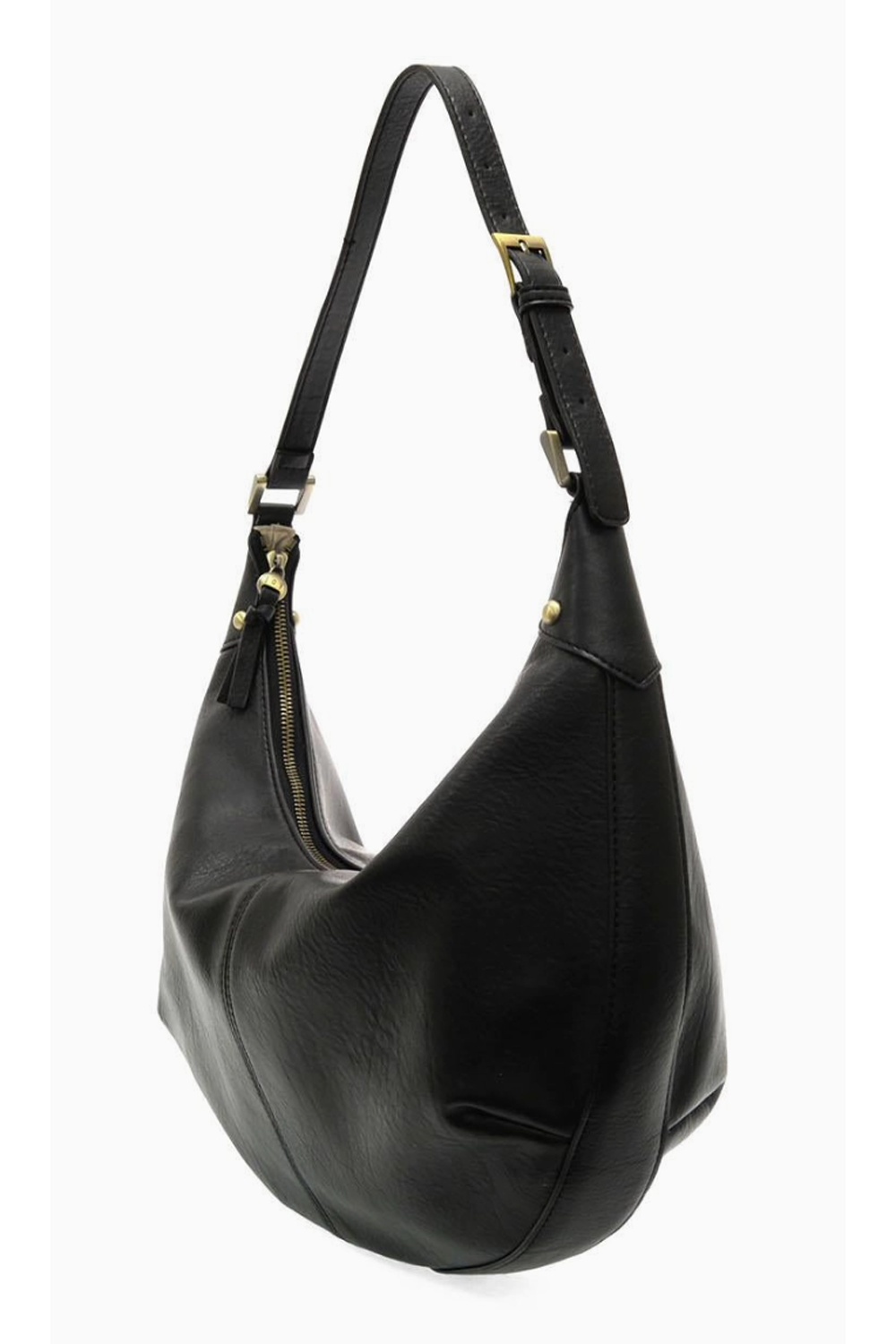 Joy Leo Crescent Shoulder Bag - Black