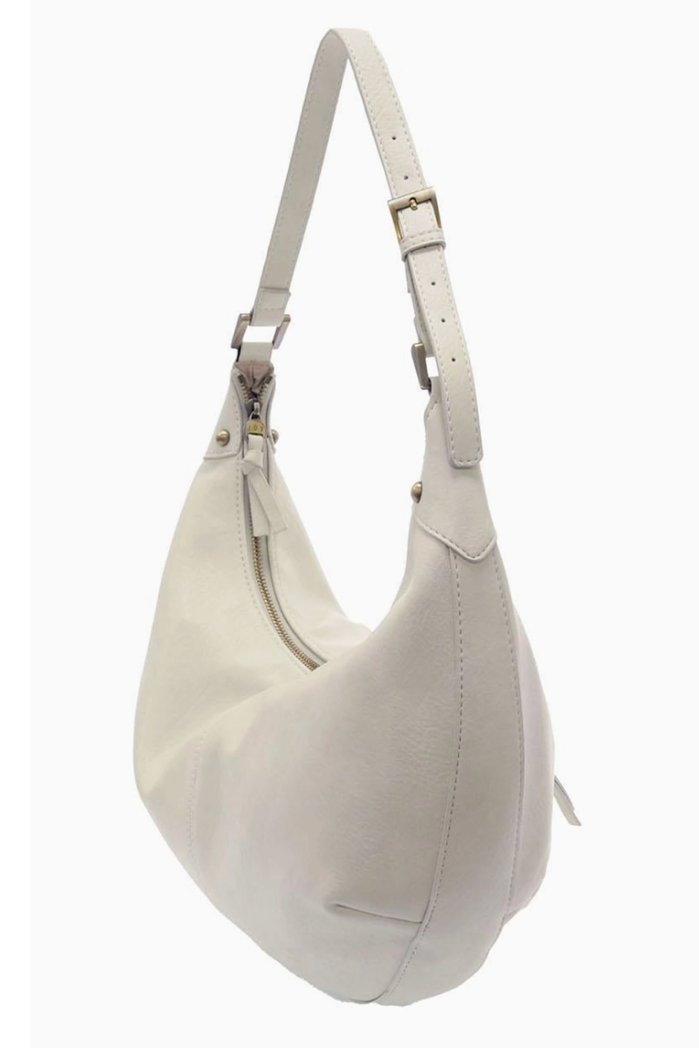Joy Leo Crescent Shoulder Bag - Powder