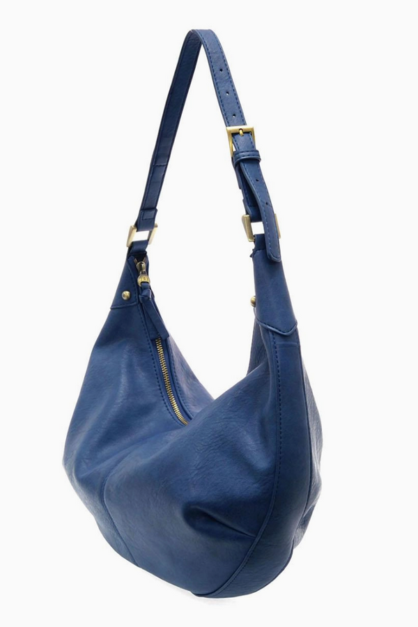 Joy Leo Crescent Shoulder Bag - Navy