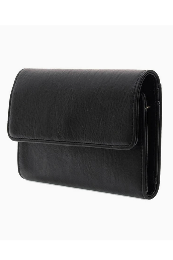 Joy Marine Mini Tri-Fold Wallet - Black