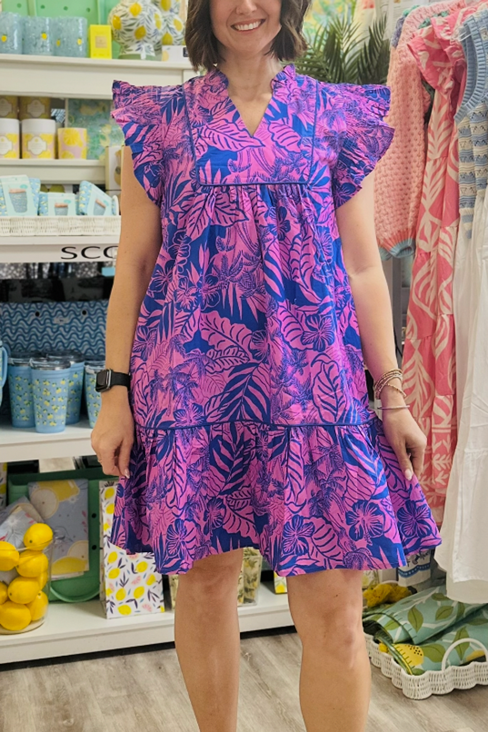 CC Purple & Blue Dress