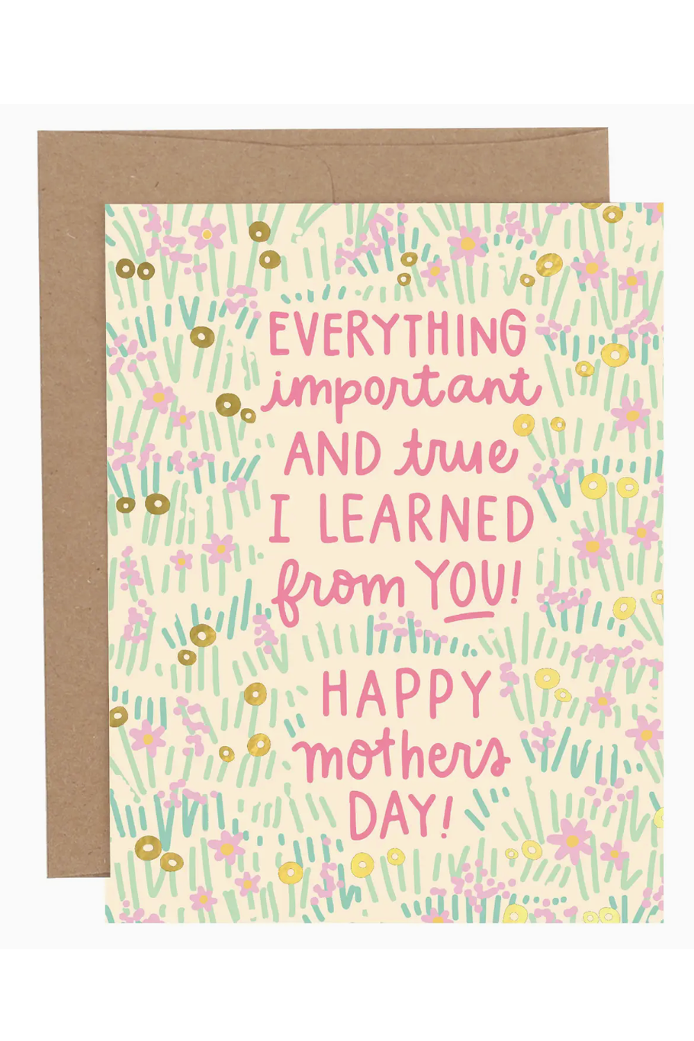 PP Single Mother's Day Card - Everything Important