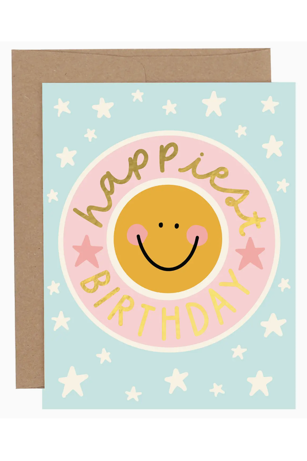 PP Single Birthday Greeting Card - Smiley Face