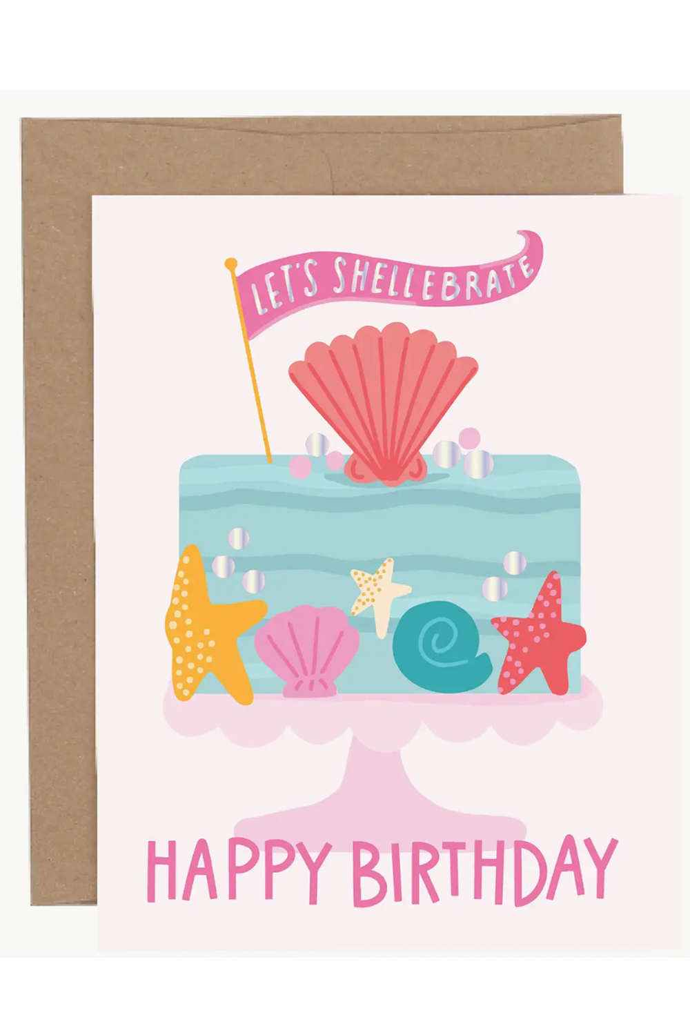 PP Single Birthday Greeting Card - Let's Shellebrate