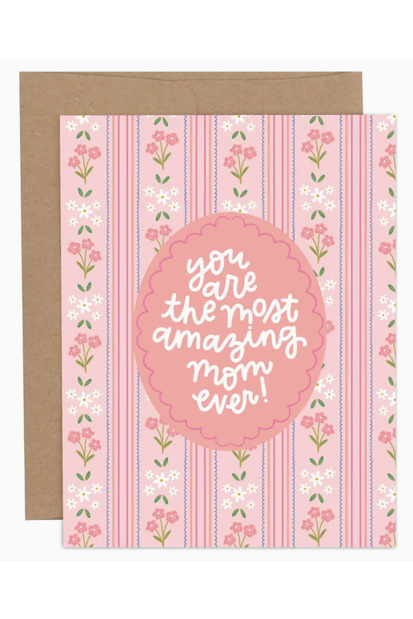 PP Single Mother's Day Card - Most Amazing Mom Ever