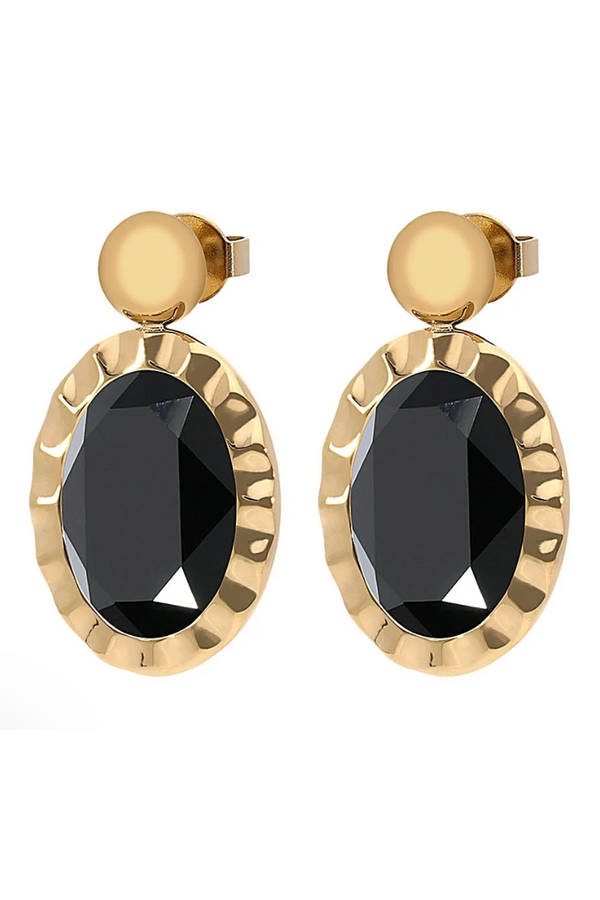 Qudo Tivola Earring - Jet