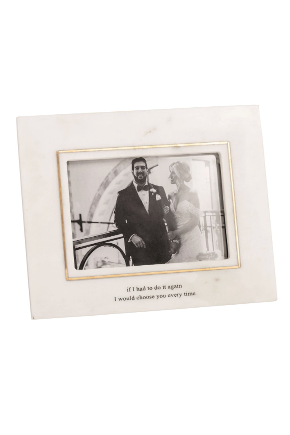 Choose You Gold Inlay Wedding Frame
