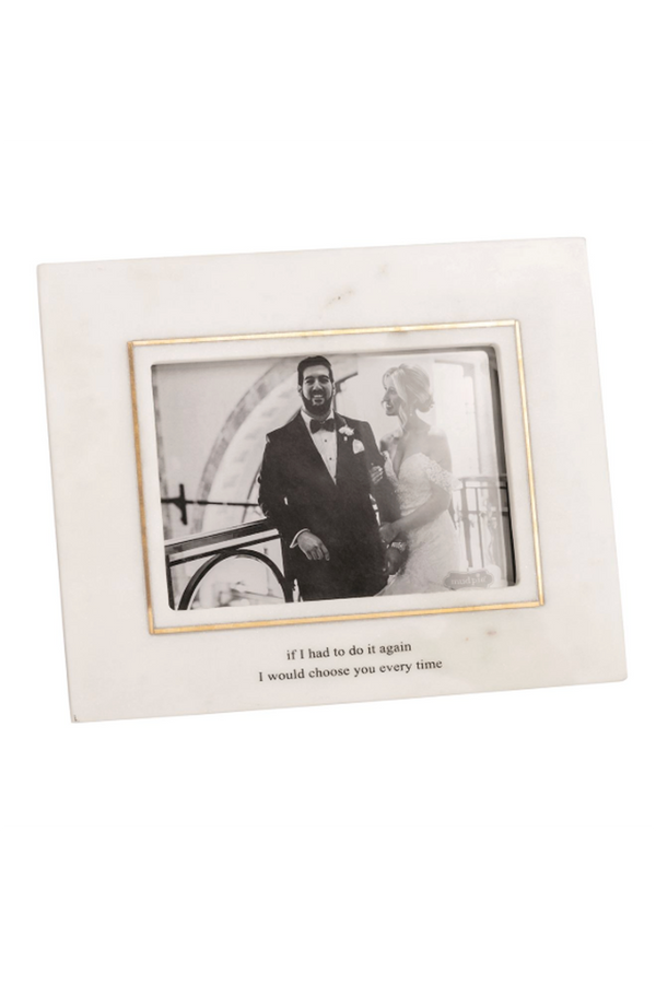 Choose You Gold Inlay Wedding Frame