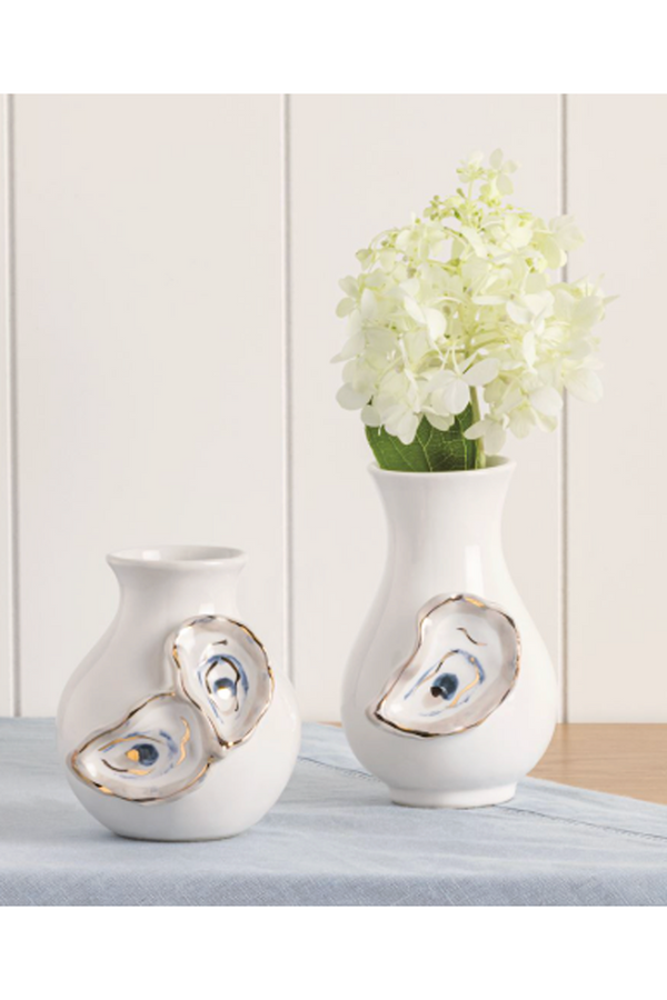 Oyster Shell Icon Bud Vase