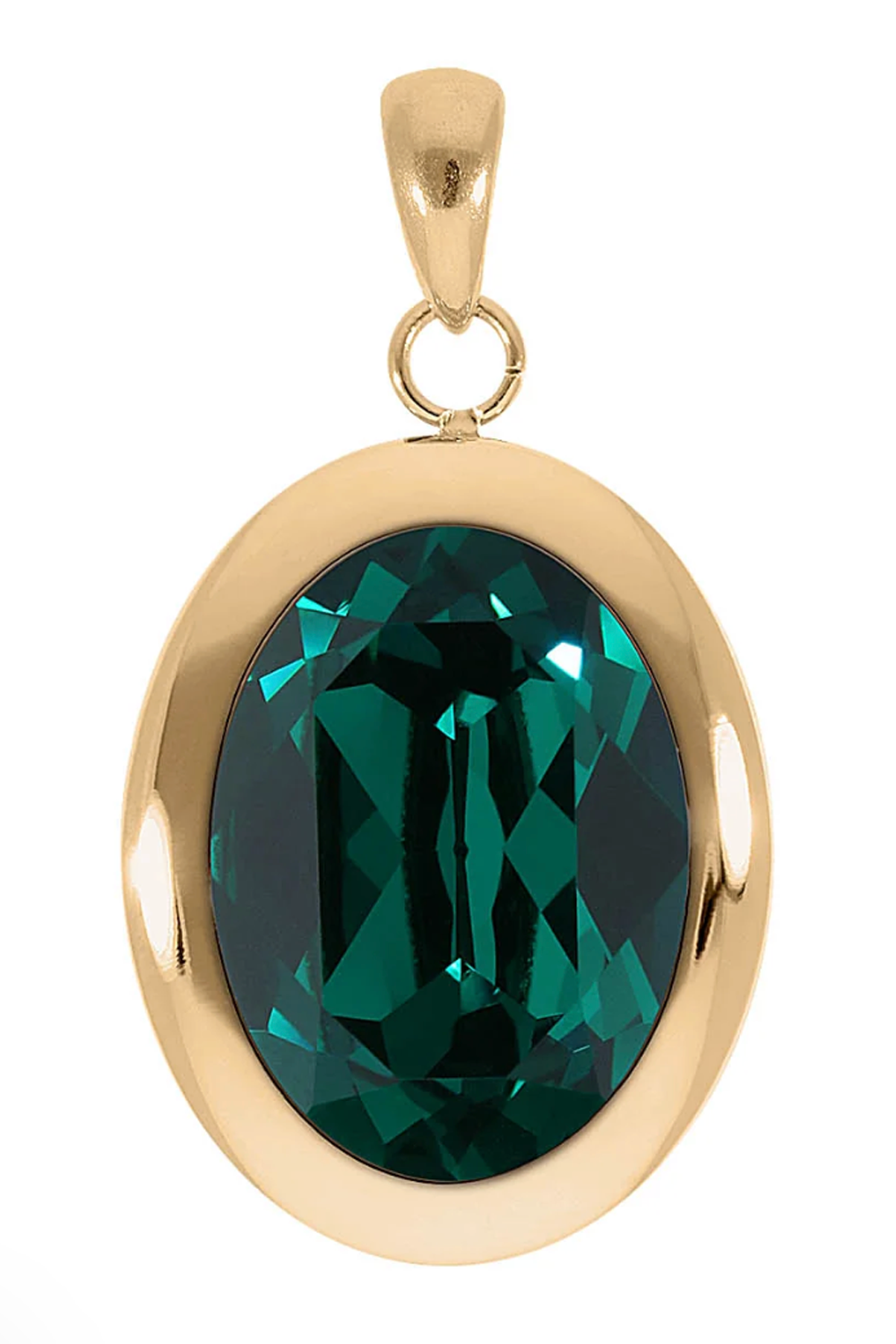 Qudo Tivola Pendant for Necklace - Emerald