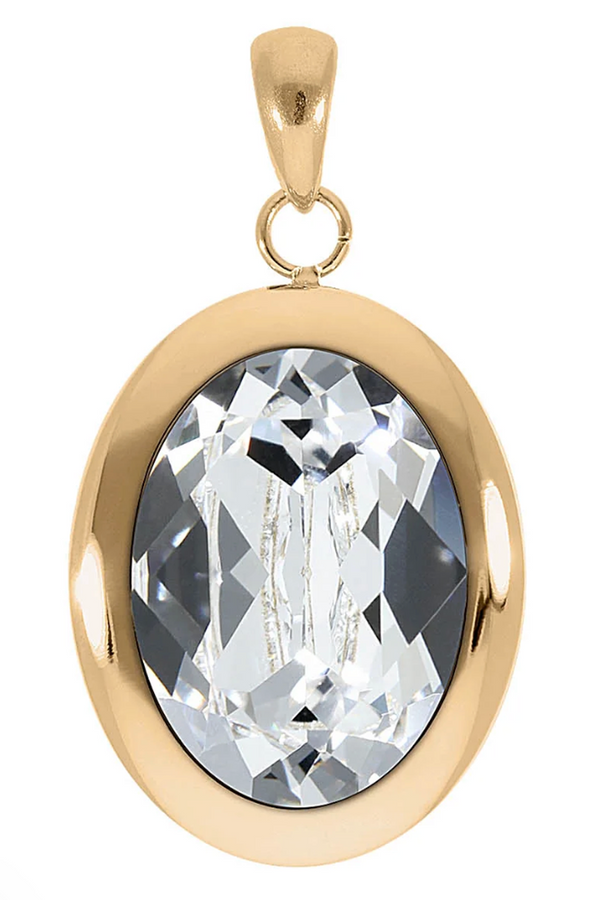 Qudo Tivola Pendant for Necklace - Crystal