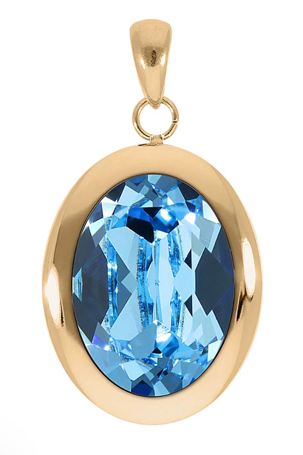 Qudo Tivola Pendant for Necklace - Aquamarine