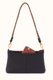 Darcy Crossbody Bag - Velvet Hide Black & Tan